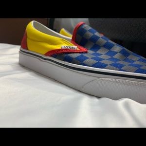 Vans checker slip on size 9 in women’s